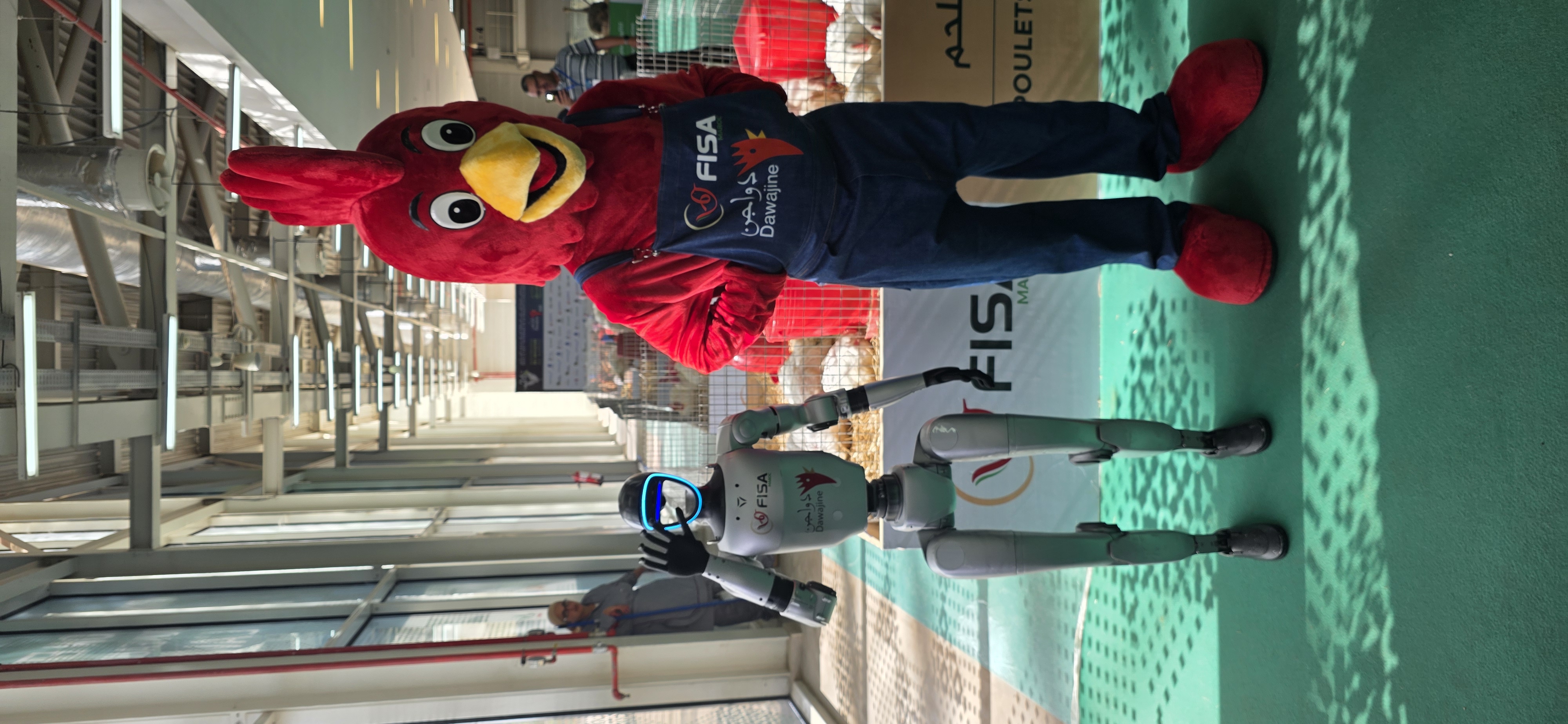 Unitree G1 guiding visitors at an event